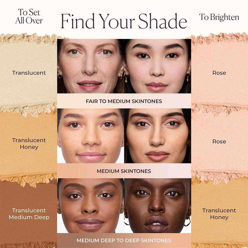Laura Mercier shade range display demonstrating options for all tones