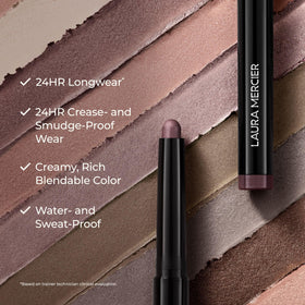 Laura Mercier stick tip close-up revealing smooth applicator for precise placement