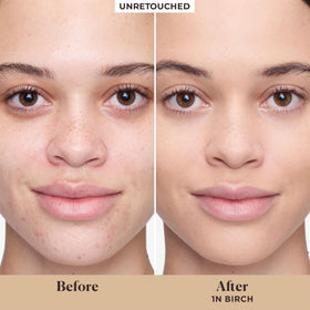 Laura Mercier texture close-up displaying creamy matte finish and smooth application