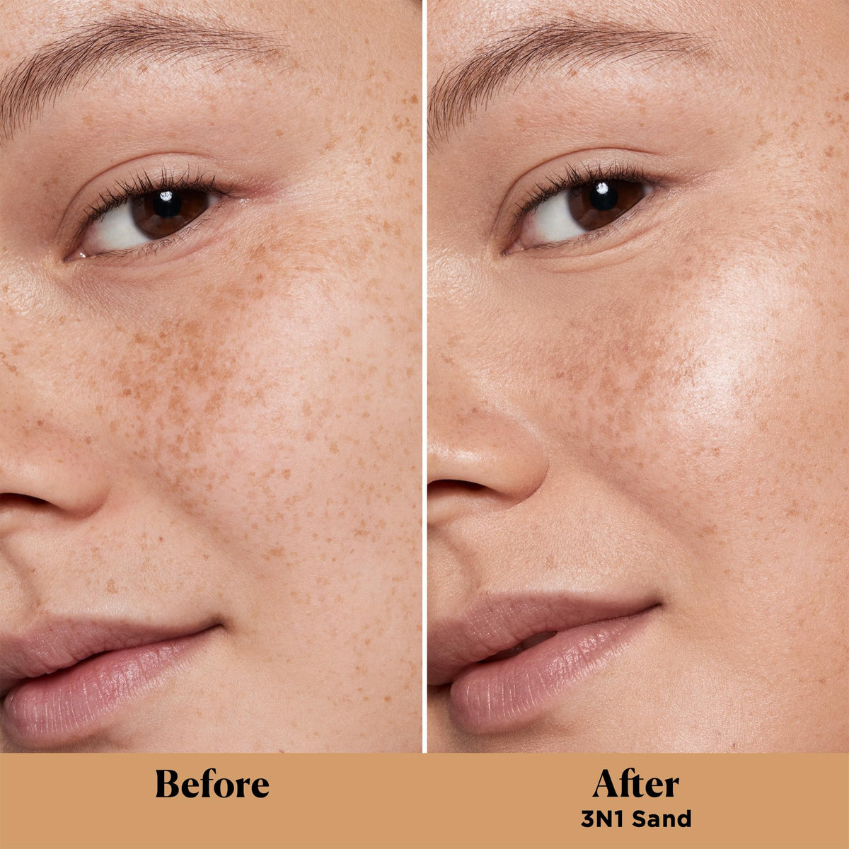 Laura Mercier close-up texture highlighting pearl blend for radiant skin