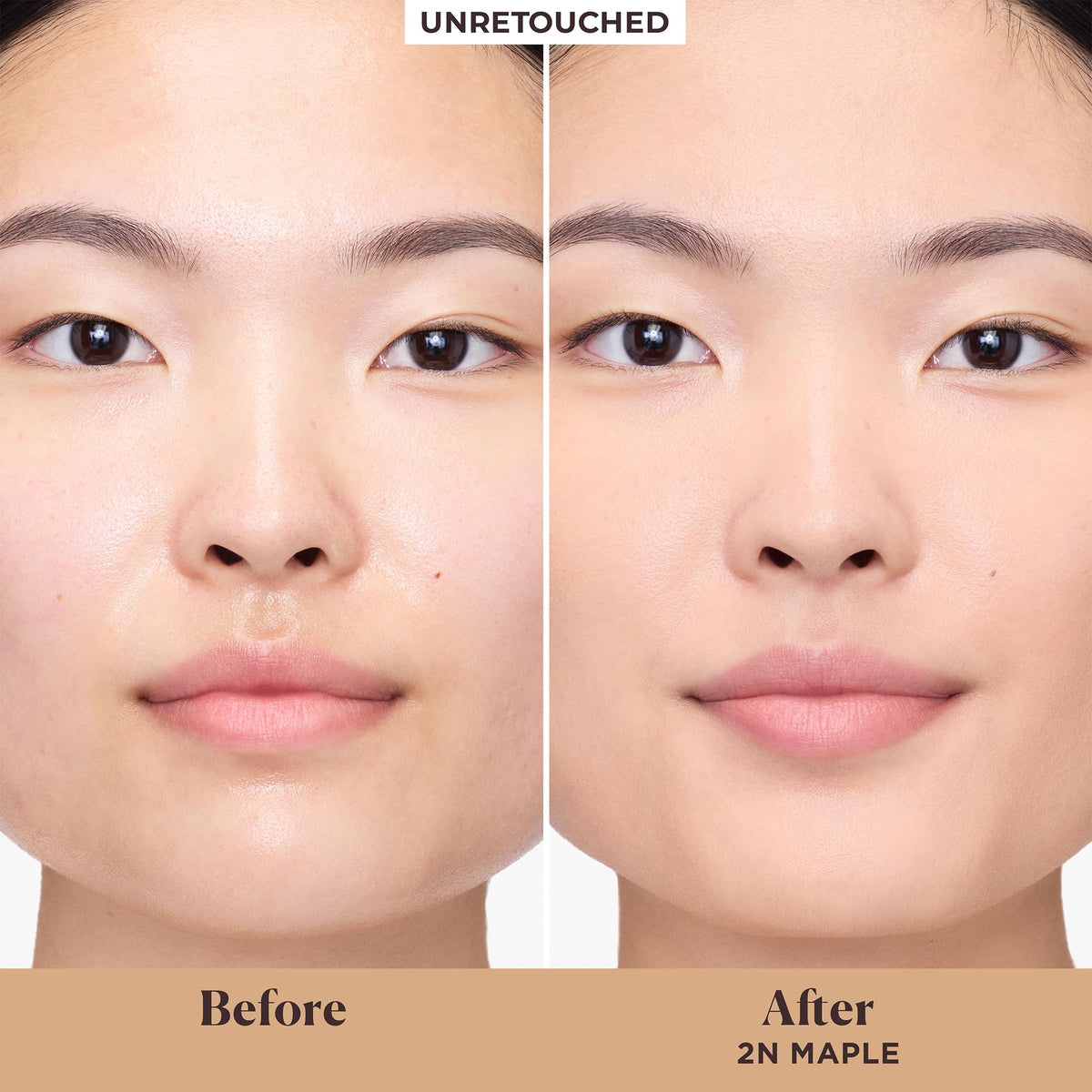 Laura Mercier texture close-up revealing lightweight, blendable formula benefit