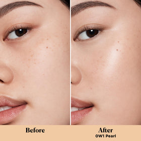 Laura Mercier close-up of creamy texture highlighting lightweight, blendable finish