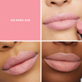 Laura Mercier close-up of creamy satin texture revealing smooth glide and even coverage