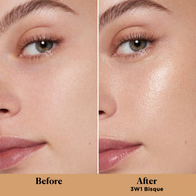 Laura Mercier texture close-up revealing pearl blend and glow