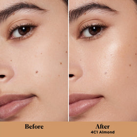 Laura Mercier texture close-up of sheer cream showing blendable hydration