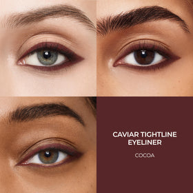 Laura Mercier texture swatch of cocoa shade showing rich color payoff