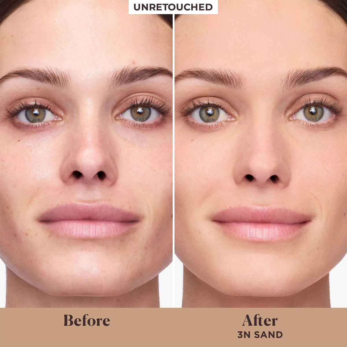 Laura Mercier cap close-up showing secure seal and portability benefit