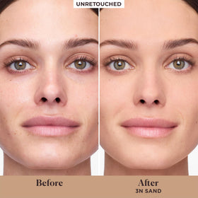 Laura Mercier cap close-up showing secure seal and portability benefit