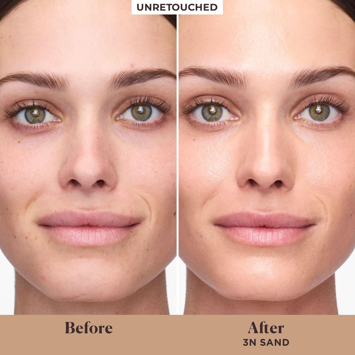 Laura Mercier pump dispensing tint demonstrating easy, controlled application benefit