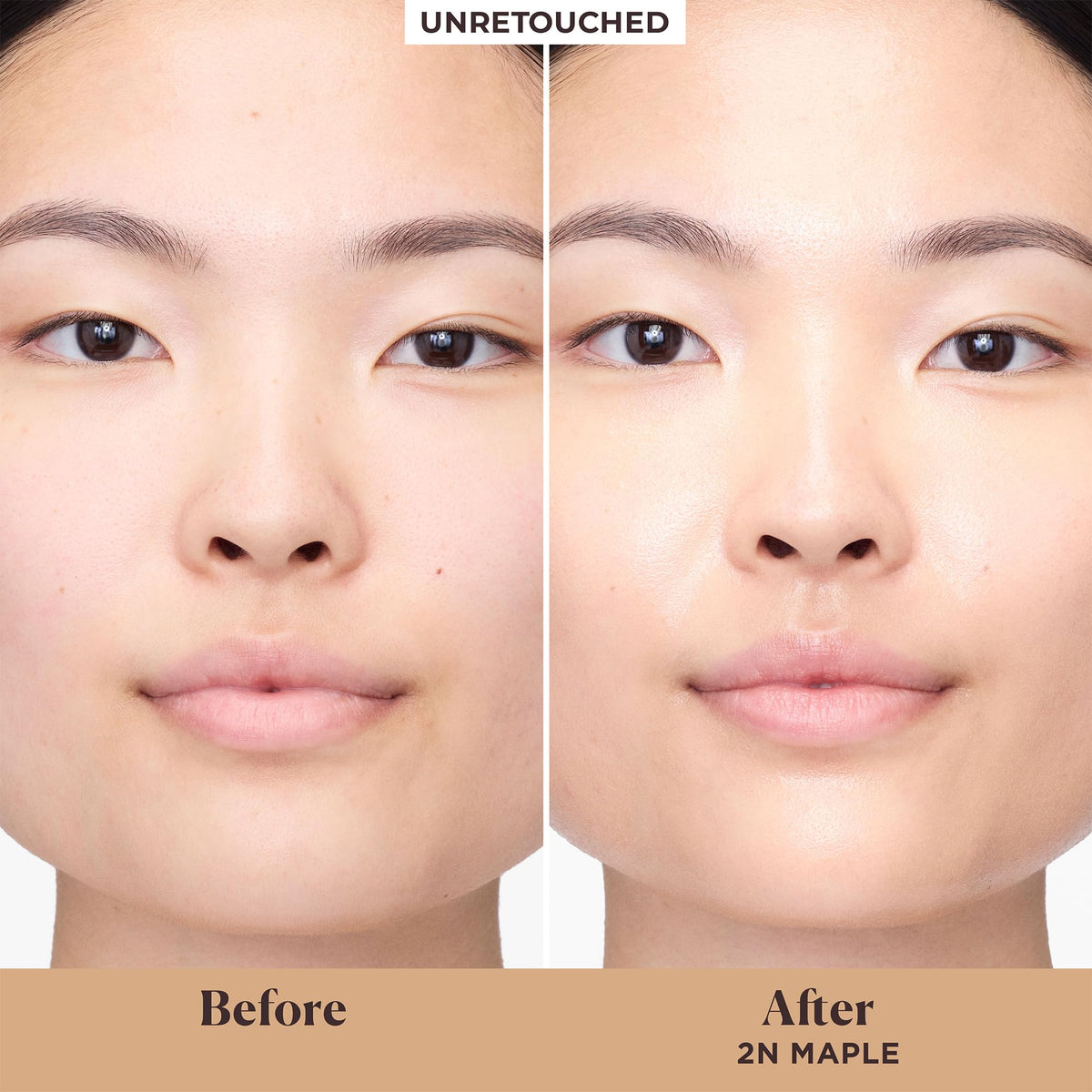 Laura Mercier pump dispenser detail demonstrating controlled, mess-free application