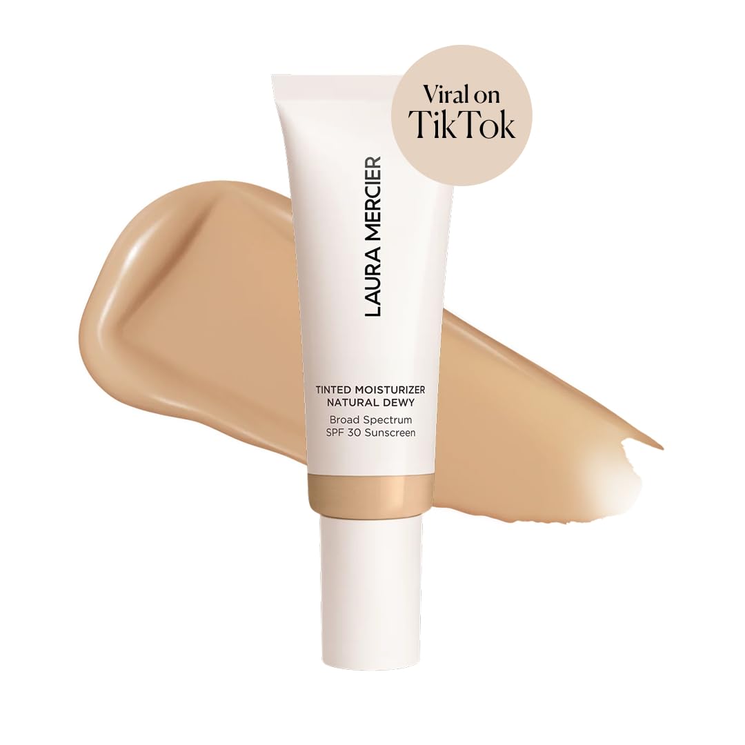 laura mercier cream texture close-up showing smooth, hydrating finish