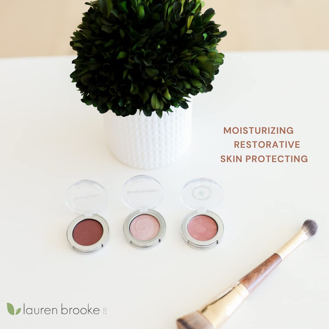Lauren Brooke Cosmetiques texture close-up of Plum Fairy creme revealing silky blendable consistency and moisturizing benefits