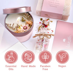 LaurGifts salt scrub texture scoop benefit: gentle exfoliation and soft skin