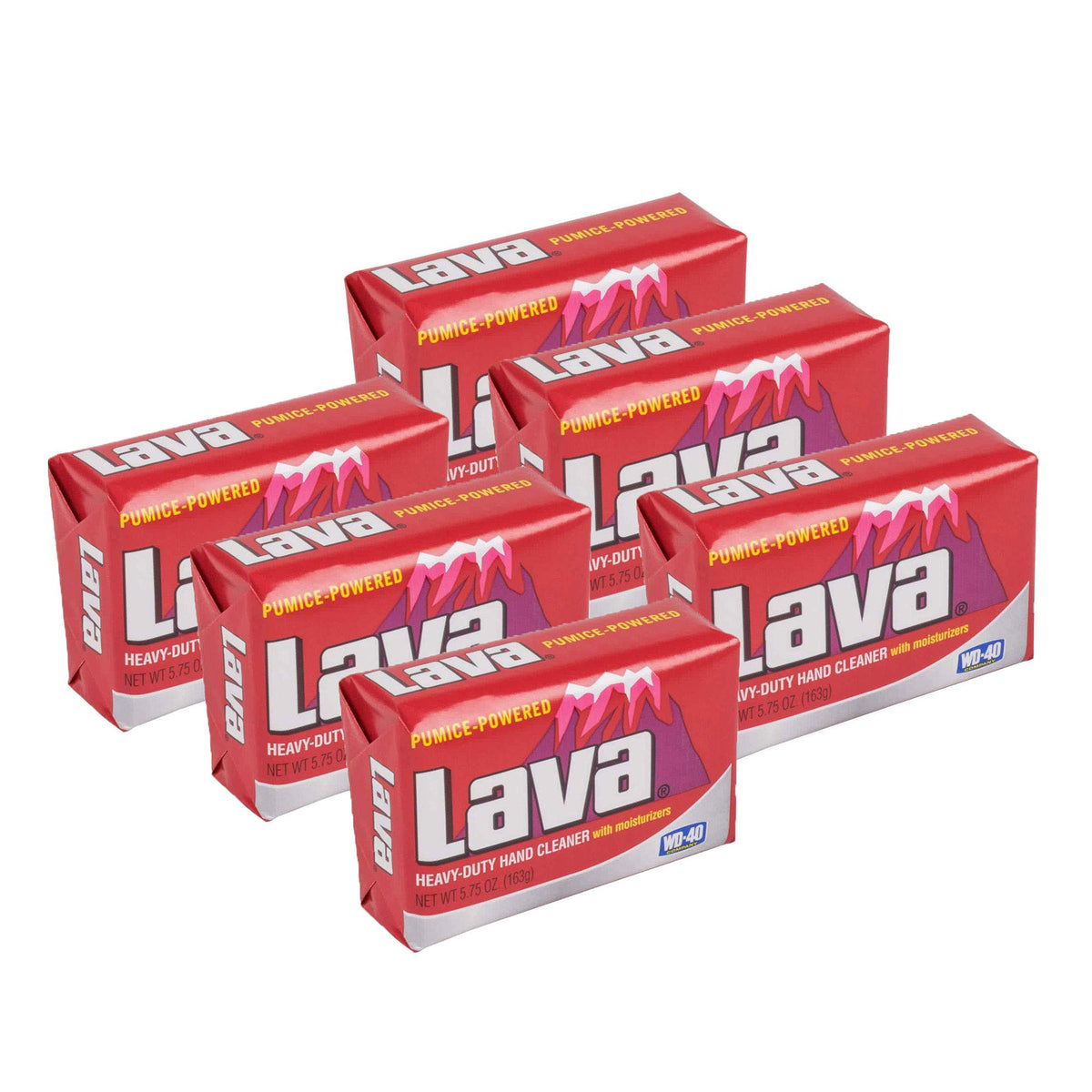 Lava pumice bar front packaging showing brand and size, fast heavy-duty cleaning