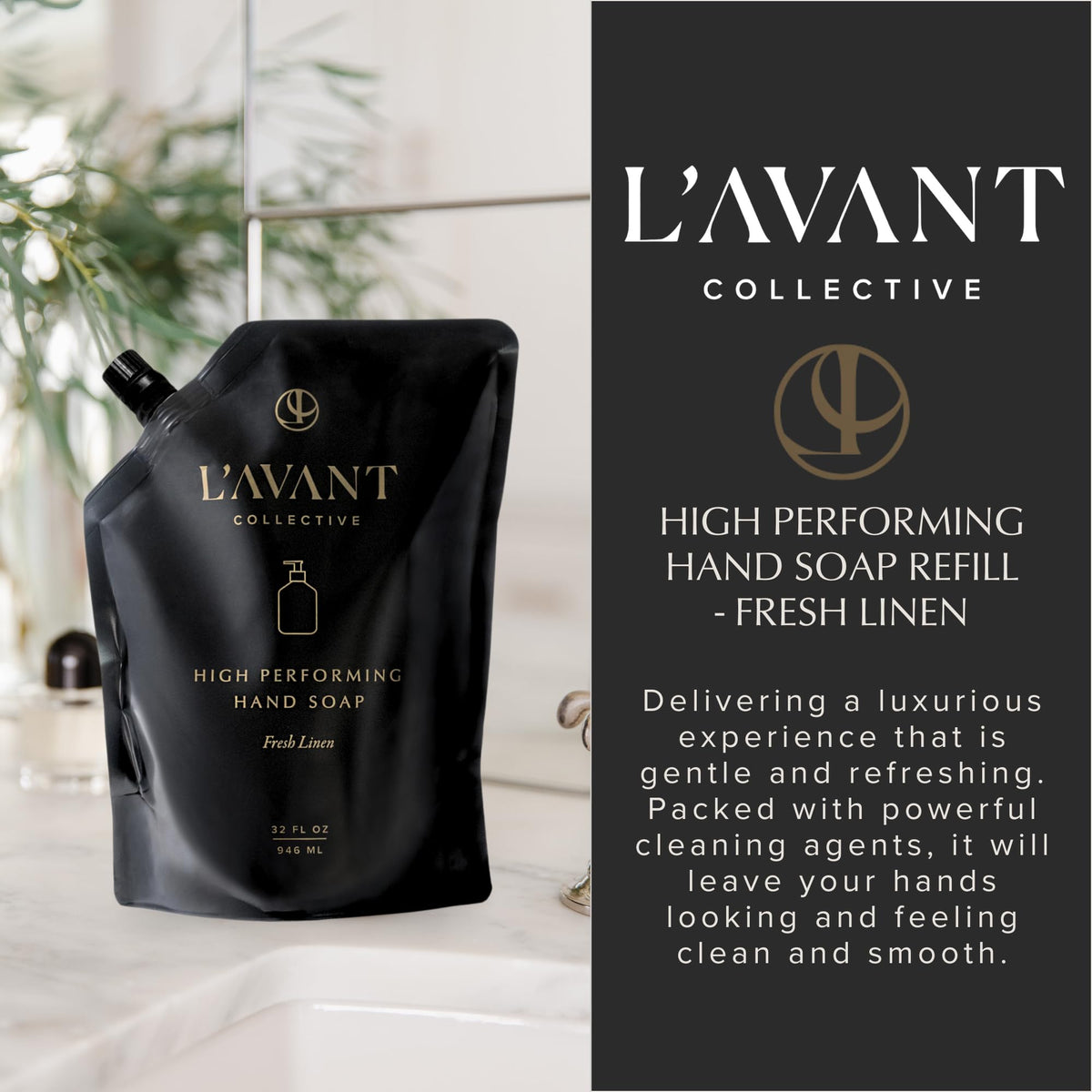 Flatlay of L'AVANT botanicals like lavender and chamomile, emphasizes plant-based ingredients