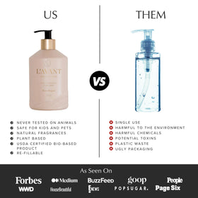 L'AVANT Collective bottle on bathroom vanity in styled scene showing coordinated home scenting
