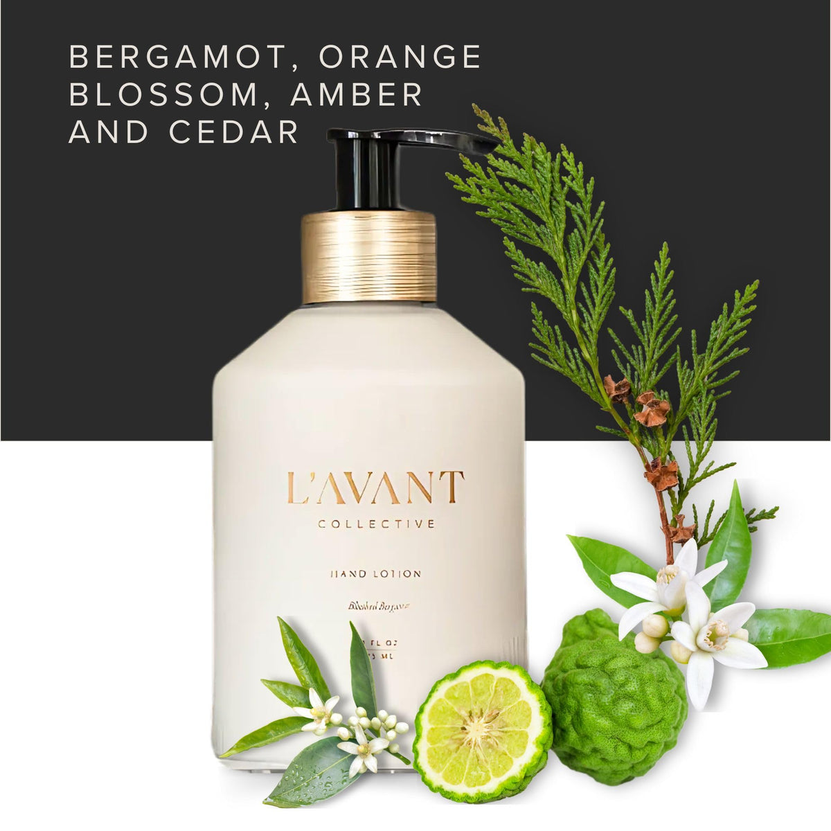 L'AVANT Collective refill pouch beside bottle, reduces plastic waste and easy refilling