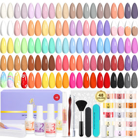 Lavender Violets front packaging showing full 62-piece kit for easy setup
