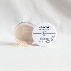 lavera label close-up showing made in Germany and certification trust