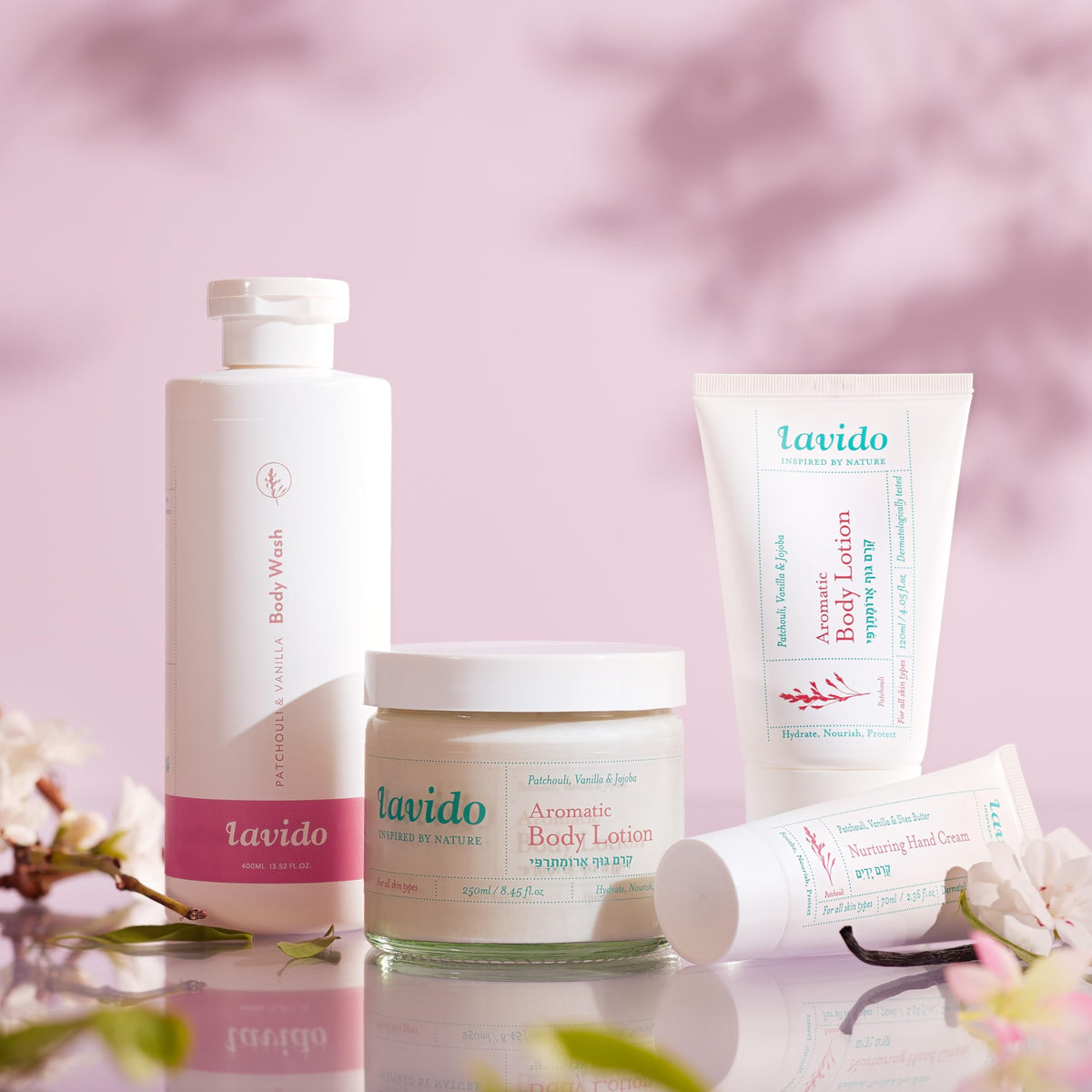 Lavido texture close-up gel showing creamy consistency and moisturizing feel