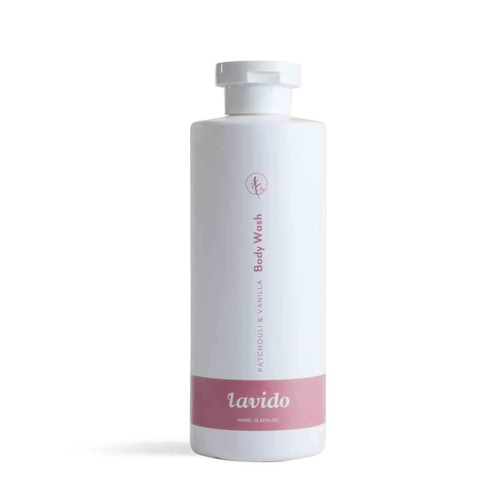 Lavido front packaging showing bottle and label with natural benefits