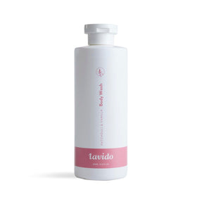 Lavido front packaging showing bottle and label with natural benefits