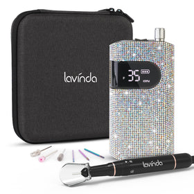 Lavinda front view of cordless drill showing sleek design and portability benefit