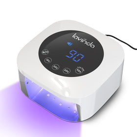 Lavinda front view of plug-in nail lamp showing compact design and fast curing