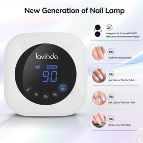 Lavinda large LCD display with timers visible for easy monitoring
