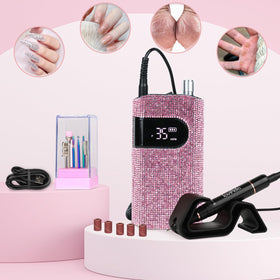 Lavinda packed in a cosmetic bag showing travel-ready portability and style