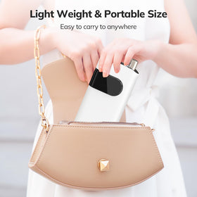 Lavinda nail drill packed in a travel bag showing salon results on the go