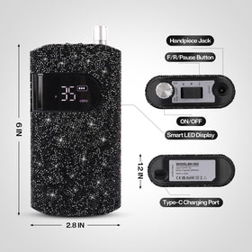 Lavinda size comparison in hand showing portable scale for travel convenience