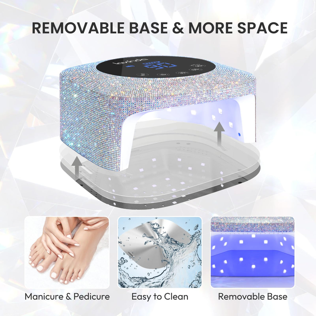 Lavinda large interior space curing toenails for full-foot use