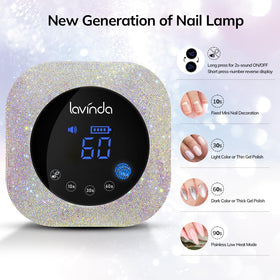 Lavinda close-up of touchscreen LCD display for easy timer control and clarity