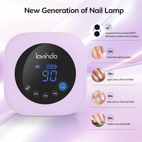 Lavinda touchscreen display and timer visible for precise curing controls