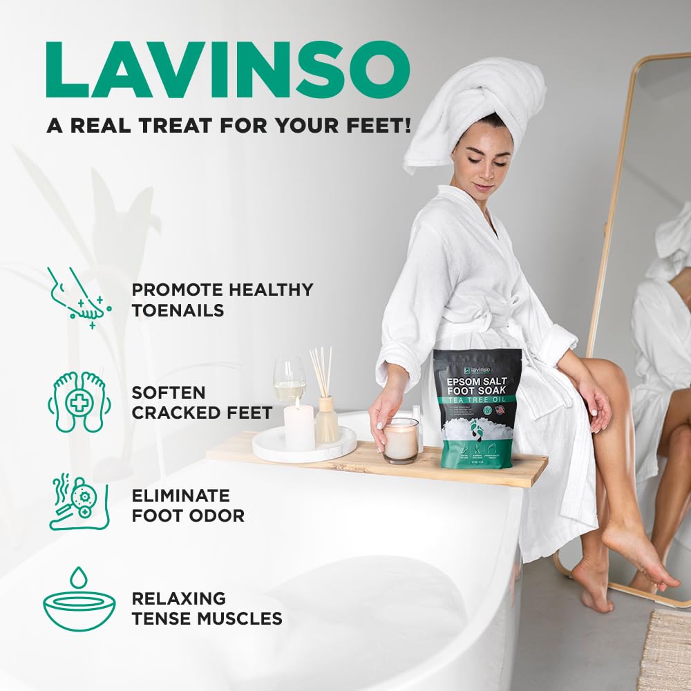 lavinso feet soaking in basin illustrating soothing recovery benefit