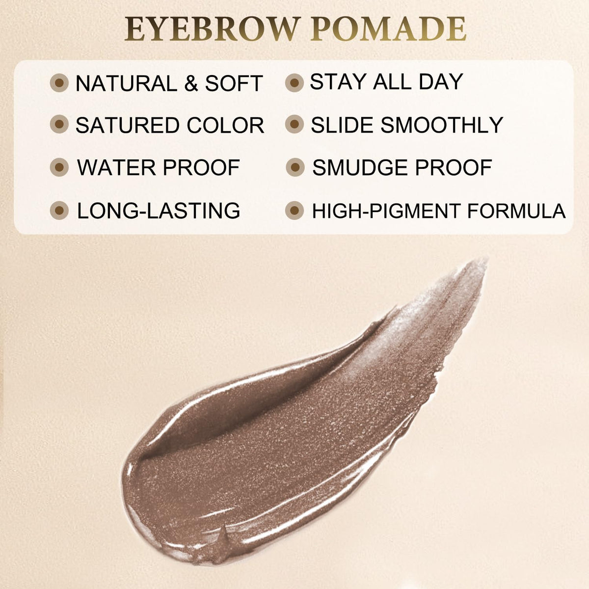 LAVONE dual-ended eyebrow brush angled and spoolie ends for precise shaping