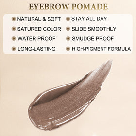 LAVONE dual-ended eyebrow brush angled and spoolie ends for precise shaping
