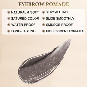 LAVONE dual-ended brush detail for blending and shaping brows
