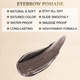 LAVONE dual-ended brow brush angled and spoolie for blending