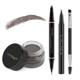 LAVONE front packaging showing complete waterproof brow kit benefits