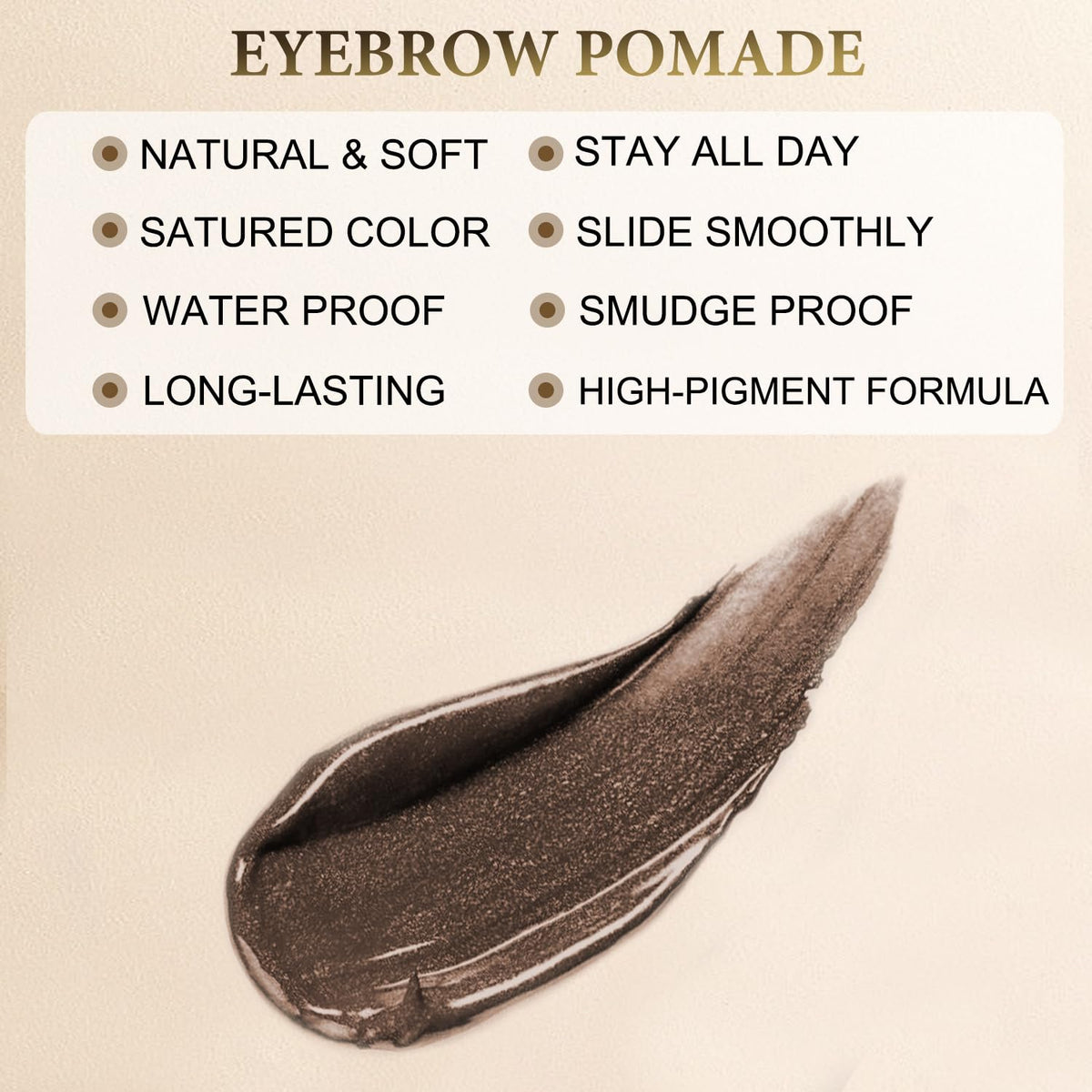 LAVONE liquid eyeliner stroke on skin illustrates smooth waterproof line for defined eyes