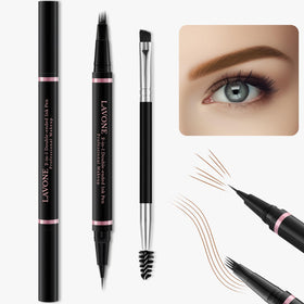 LAVONE microblade pen close-up highlighting fine tip for natural hair-like strokes
