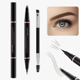 LAVONE microblade pen close-up displaying fine tip for natural strokes