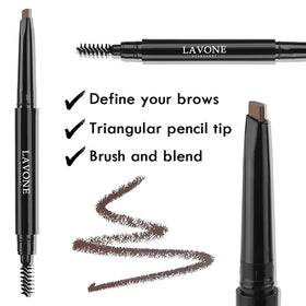 LAVONE brow pencil tip detail drawing fine hair-like strokes for precision