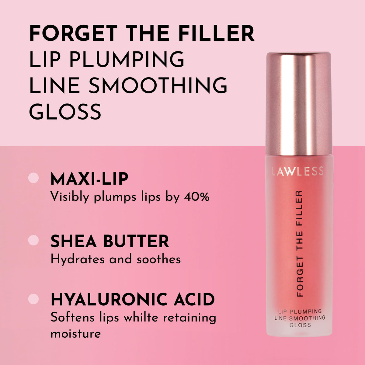 Lawless applicator close-up revealing plush tip for even, comfortable application