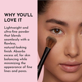 LAWLESS side-by-side before and after showing reduced pores and blurred skin benefit