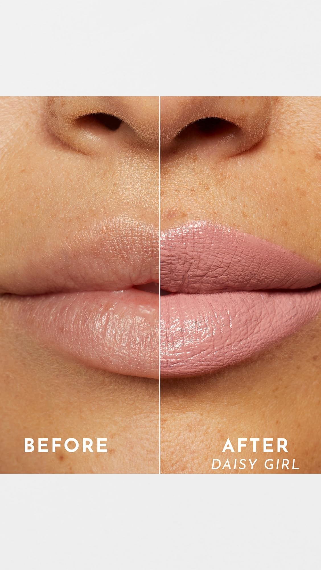 Lawless lipstick next to coin showing size and travel-friendly scale