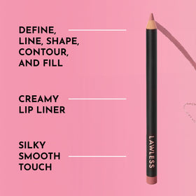 LAWLESS definer liner texture swipe on skin highlighting smooth satin finish