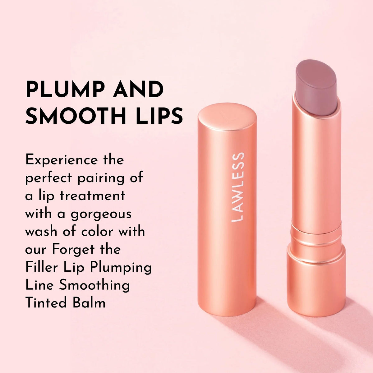 LAWLESS balm in a handbag lifestyle shot for on-the-go touch-up benefit